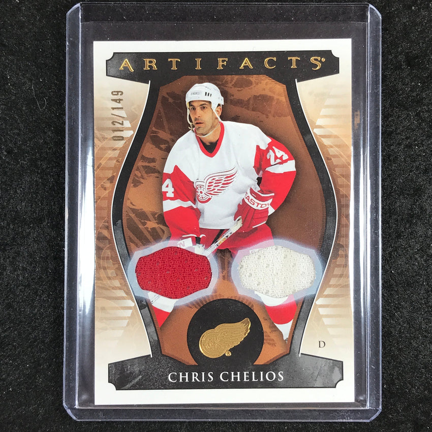 2023-24 Artifacts Hockey CHRIS CHELIOS Base Material Jersey Relic 12/149 #159