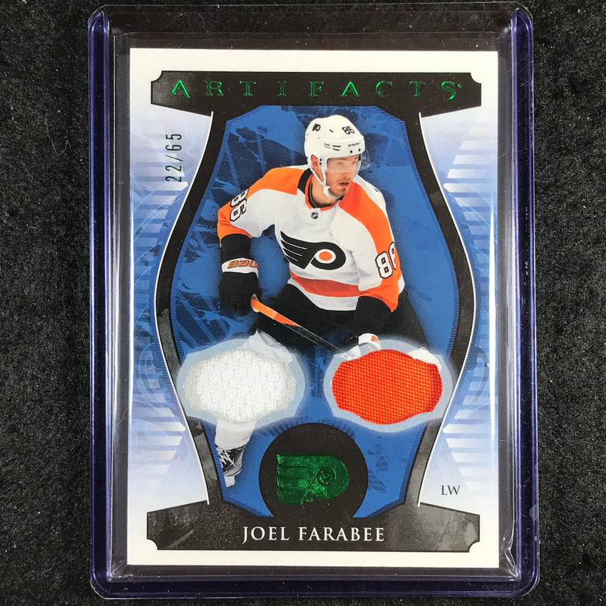 2023-24 Artifacts Hockey JOEL FARABEE Base Material Patch Relic 22/65 #60