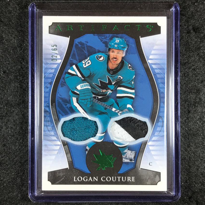 2023-24 Artifacts Hockey LOGAN COUTURE Base Material Patch Relic 2/65 #87