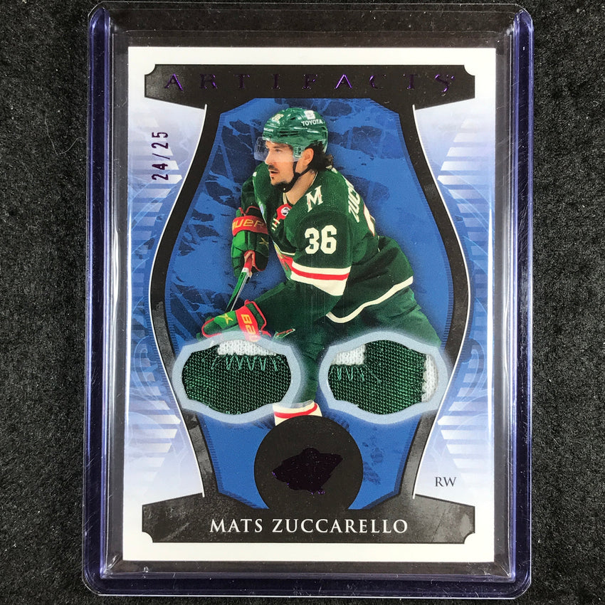 2023-24 Artifacts Hockey MATS ZUCCARELLO Base Material Patch Relic 24/25 #39