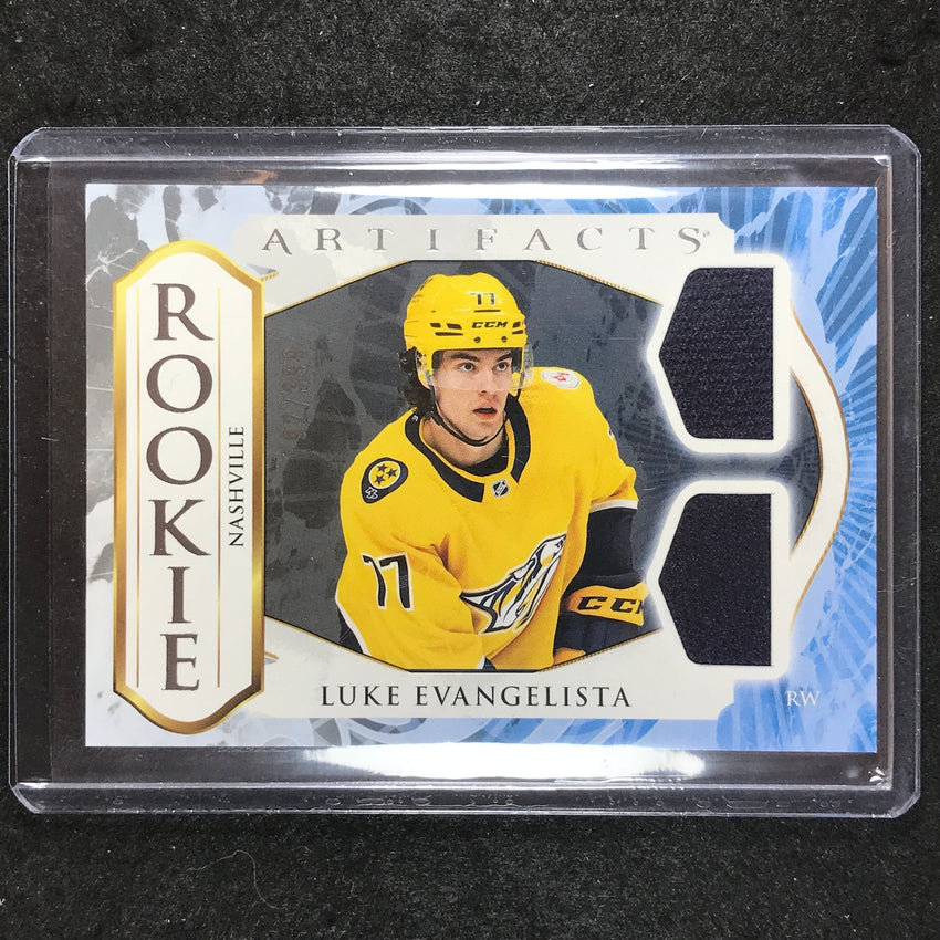 2023-24 Artifacts Hockey LUKE EVANGELISTA Material Horizontal Jersey 192/399