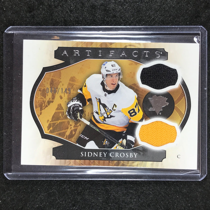 2023-24 Artifacts Hockey SIDNEY CROSBY Base Material Horizontal Jersey 48/149