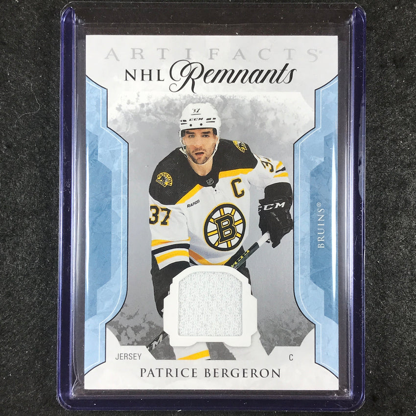 2023-24 Artifacts Hockey PATRICE BERGERON NHL Remnants Jersey Relic #PB