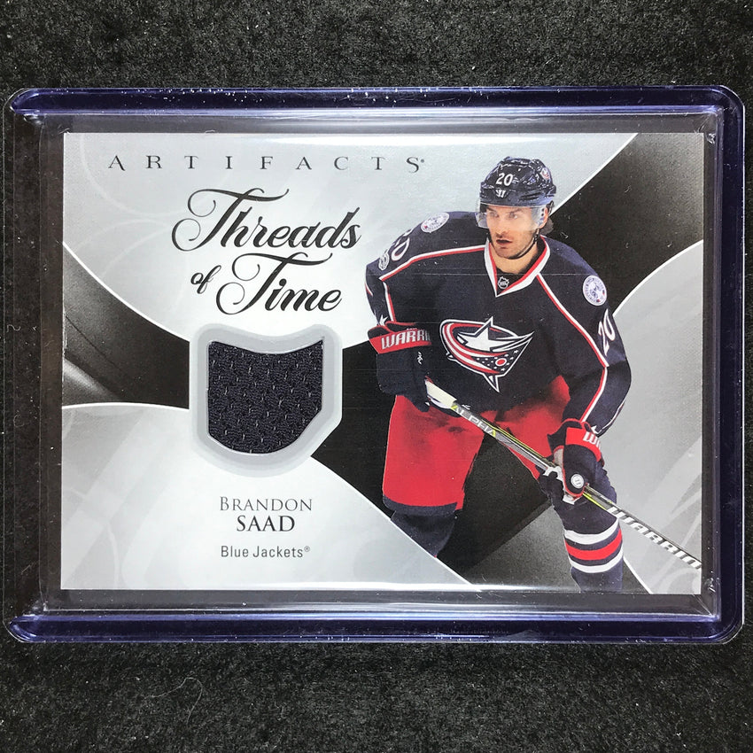 2023-24 Artifacts Hockey BRANDON SAAD Threads of Time Jersey Relic #BS