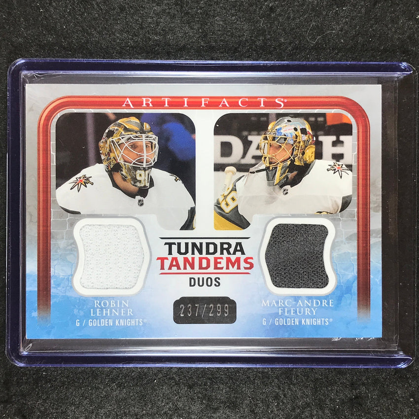 2023-24 Artifacts Hockey LEHNER FLEURY Tundra Tandems Duos Jersey Relic 237/299