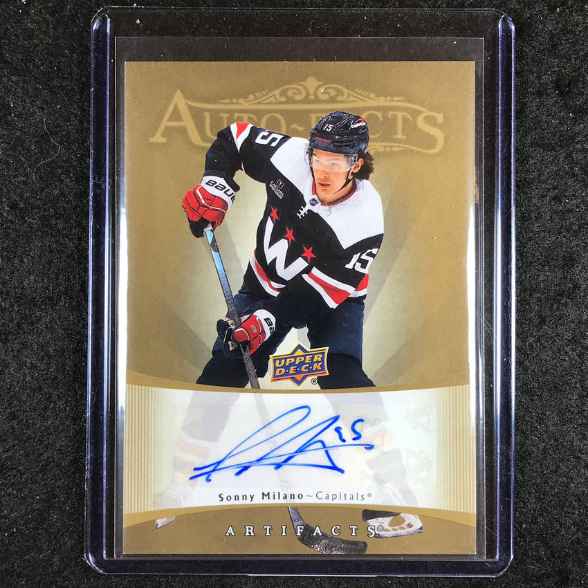 2023-24 Artifacts Hockey SONNY MILANO 2005-06 Retro Auto Facts #MI