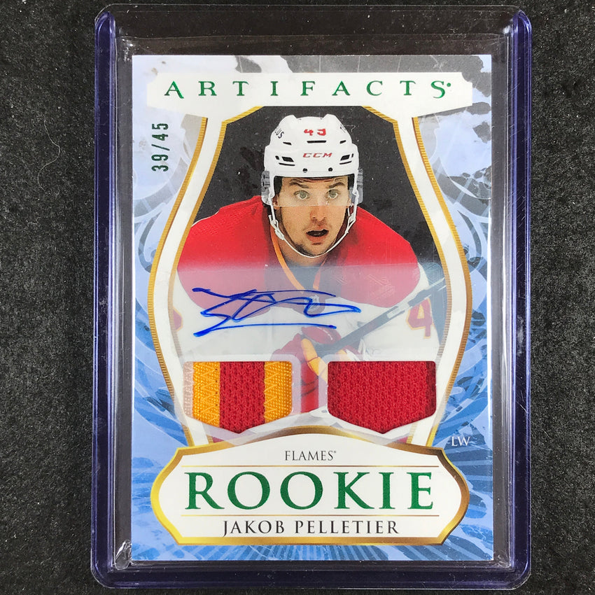 2023-24 Artifacts Hockey JAKOB PELLETIER Rookie Patch Auto Emerald 39/45