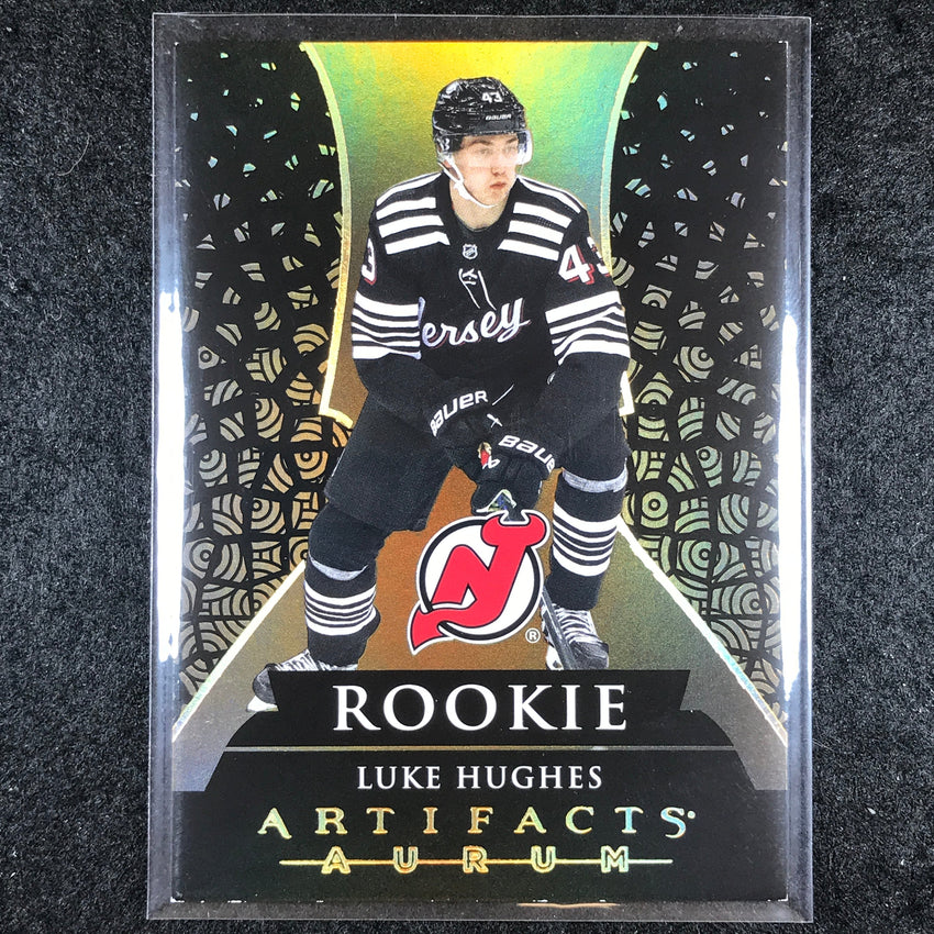 2023-24 Artifacts Hockey LUKE HUGHES Rookie Aurum #37