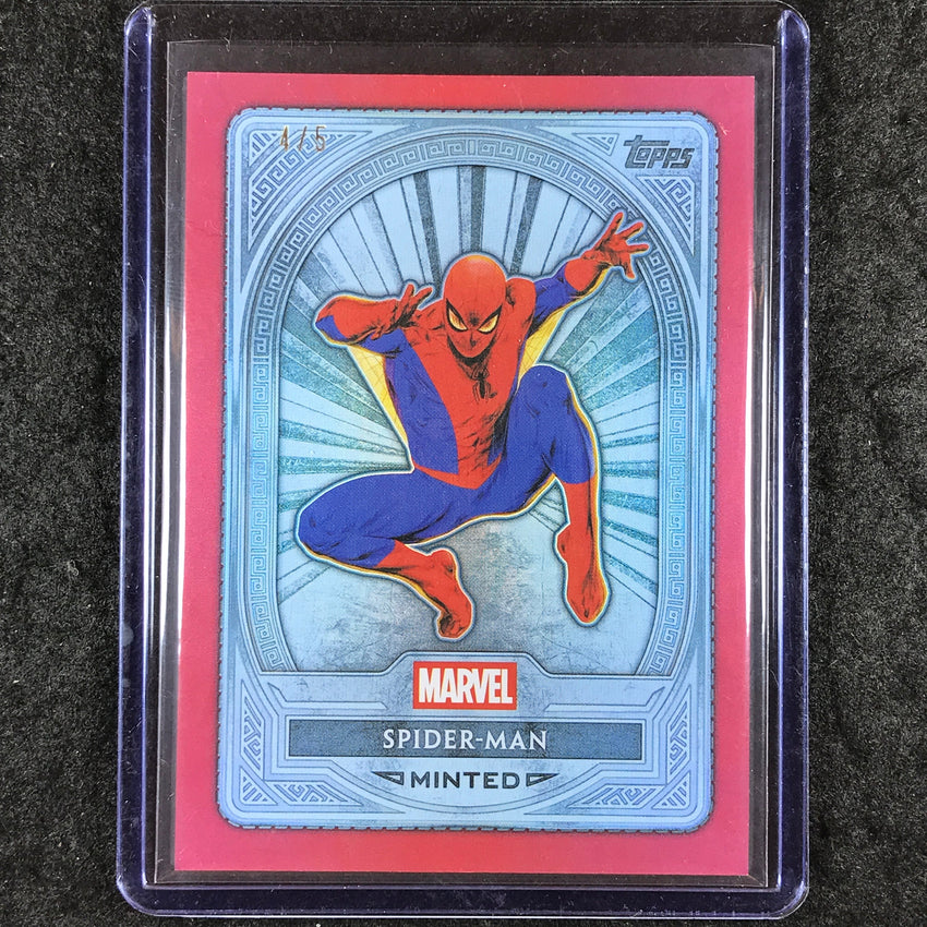 2025 Topps Marvel Mint SPIDER-MAN Platinum Red Foil 4/5 #101