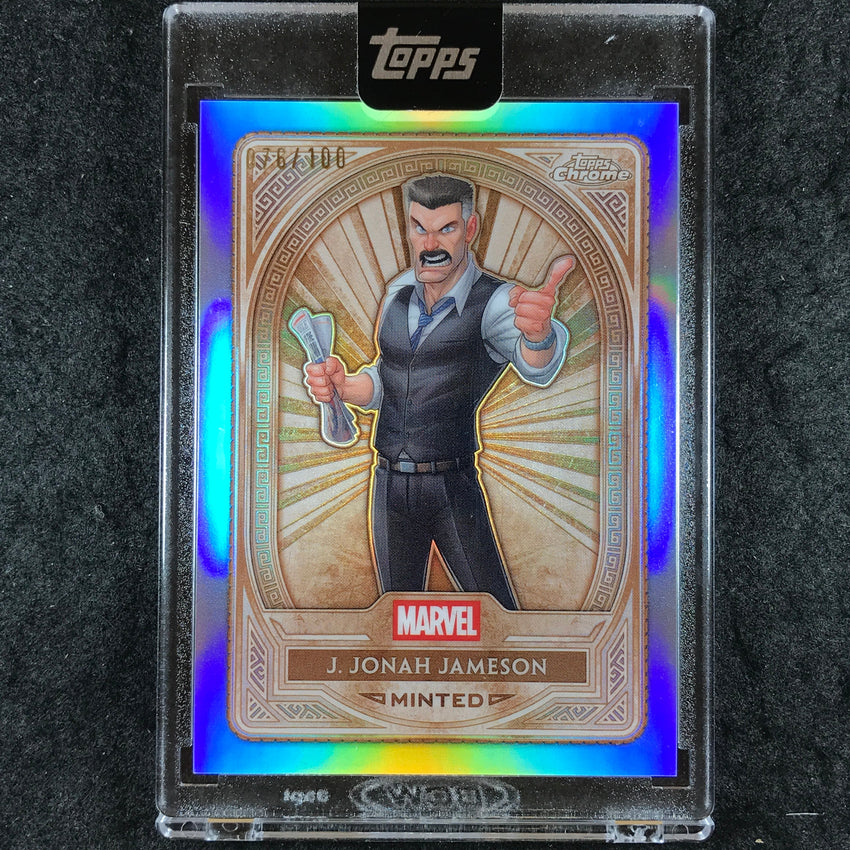 2025 Topps Marvel Mint J. JONAH JAMESON Chrome Variation Bronze 76/100 #43