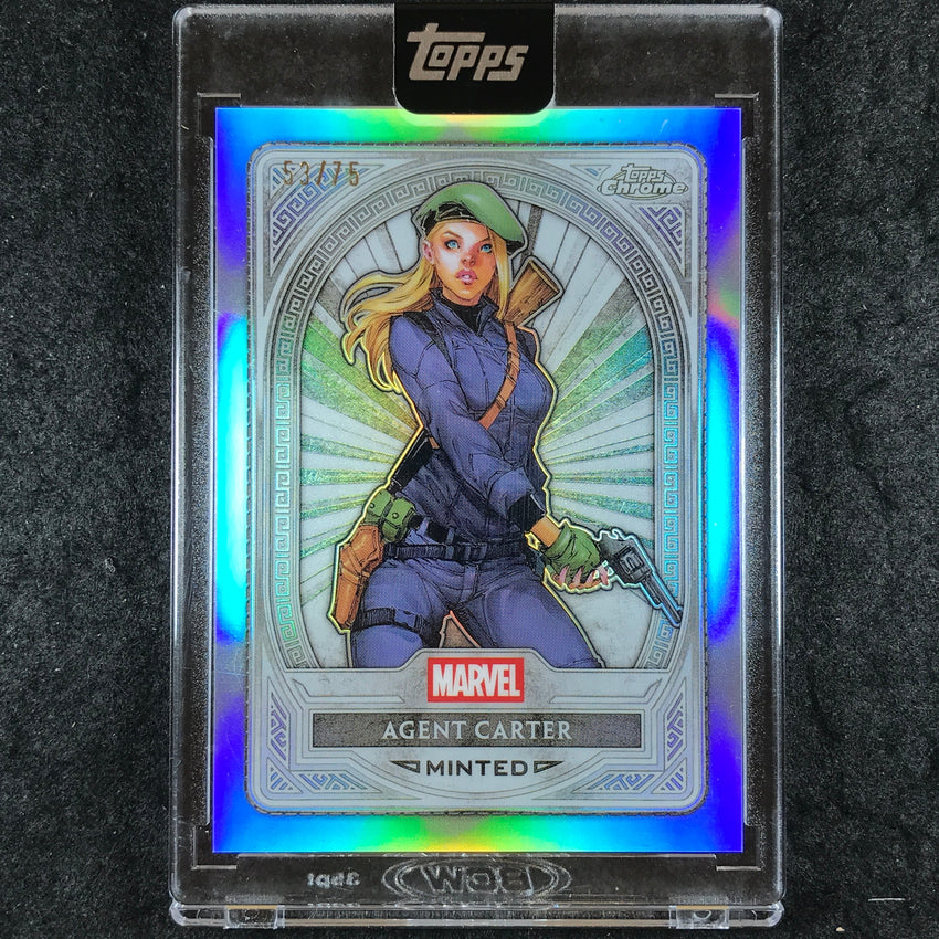 2025 Topps Marvel Mint AGENT CARTER Chrome Variation Silver 53/75 #54