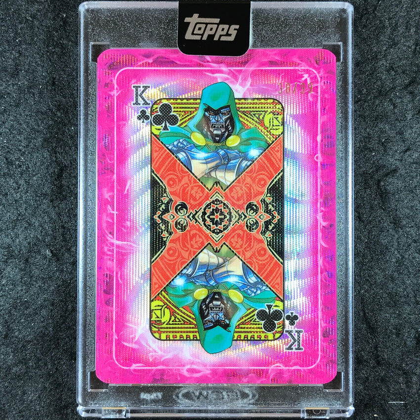 2025 Topps Marvel Mint DOCTOR DOOM Gambit's Deck Chrome Playing Card 38/99 #C-K