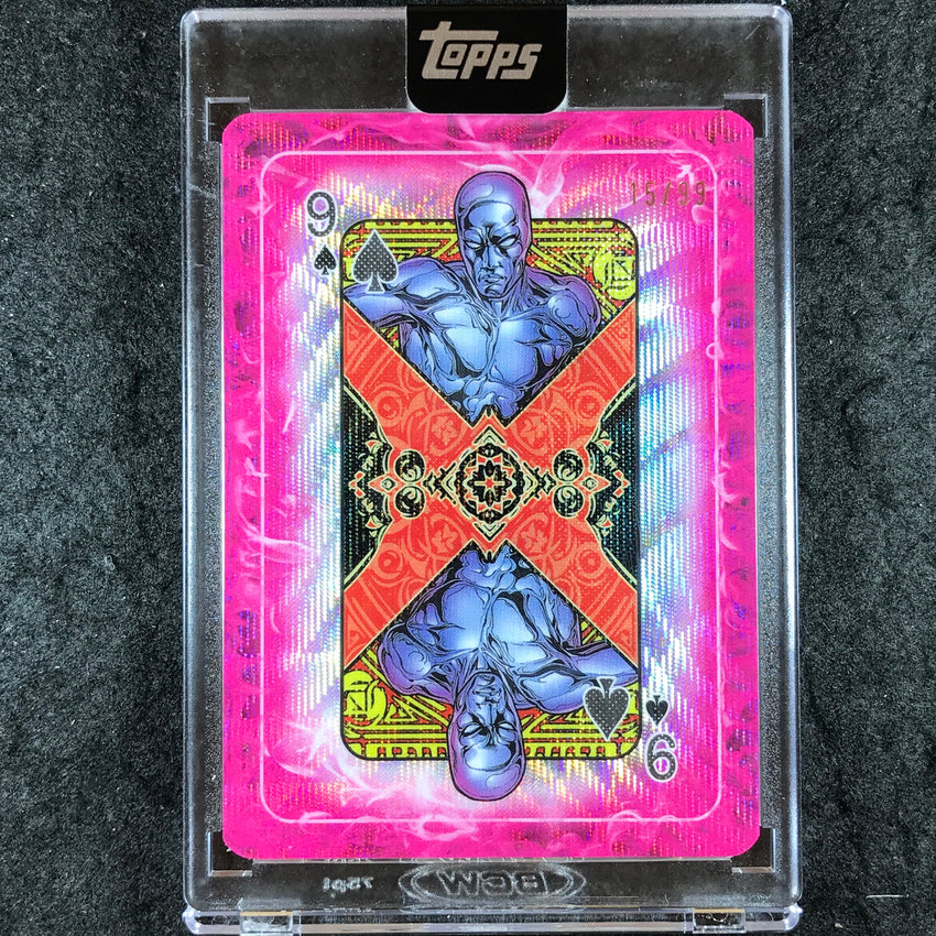 2025 Topps Marvel Mint SILVER SURFER Gambit's Deck Chrome 15/99 #S-9