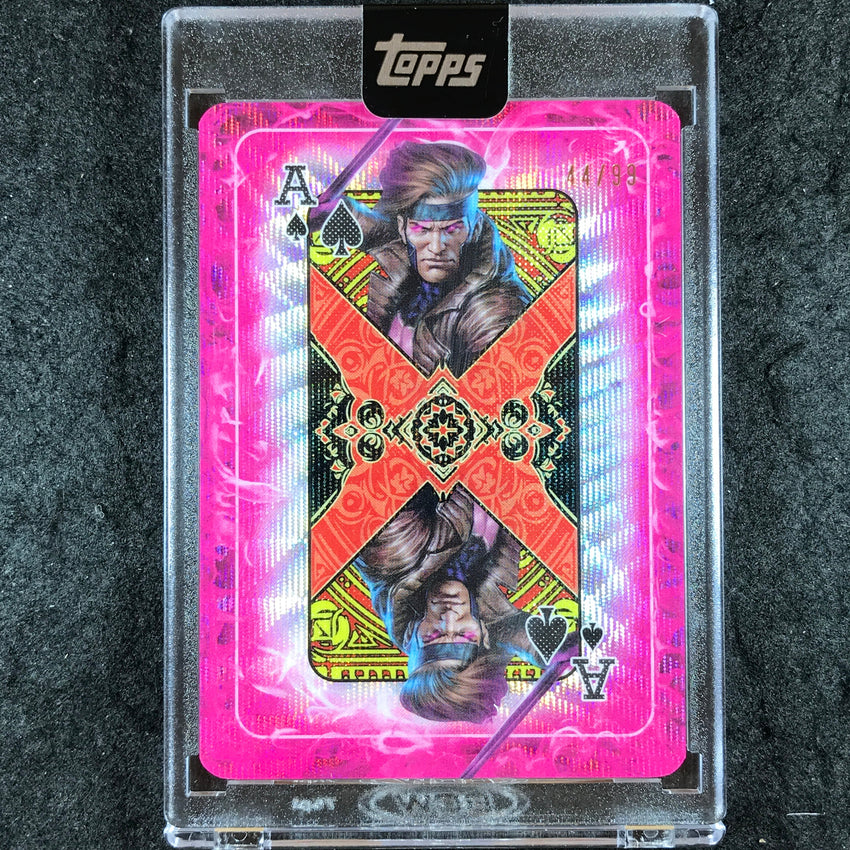 2025 Topps Marvel Mint GAMBIT Gambit's Deck Chrome Playing Card 44/99 #S-A