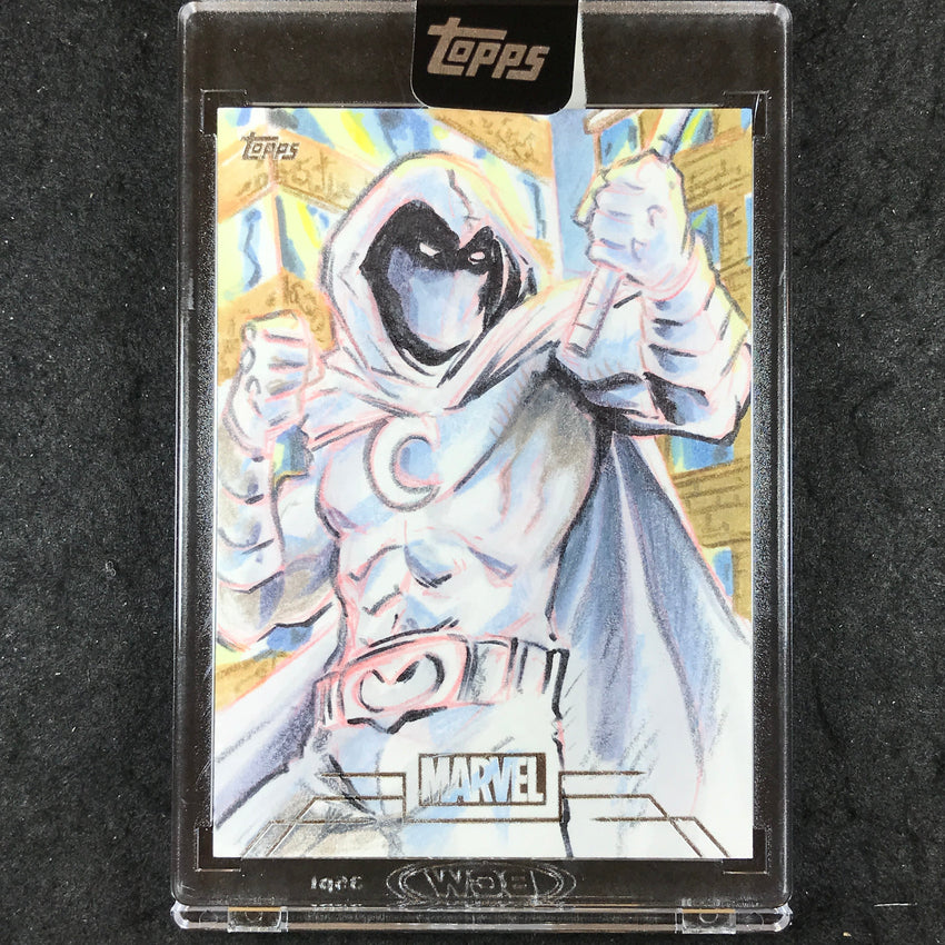 2025 Topps Marvel Mint MOON KNIGHT Original Artist Sketch Card 1/1 JASON SOBOL