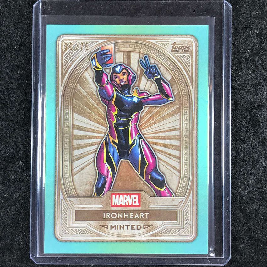 2025 Topps Marvel Mint IRONHEART Bronze Green Mint Foil 26/75 #29