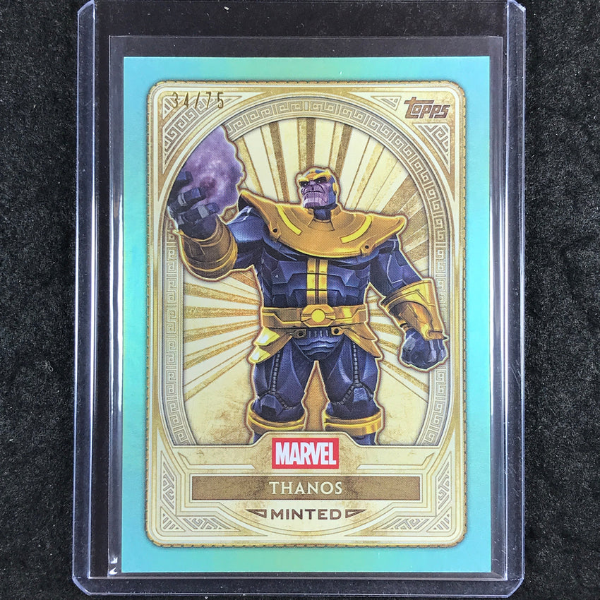 2025 Topps Marvel Mint THANOS Gold Green Mint Foil 34/75 #77