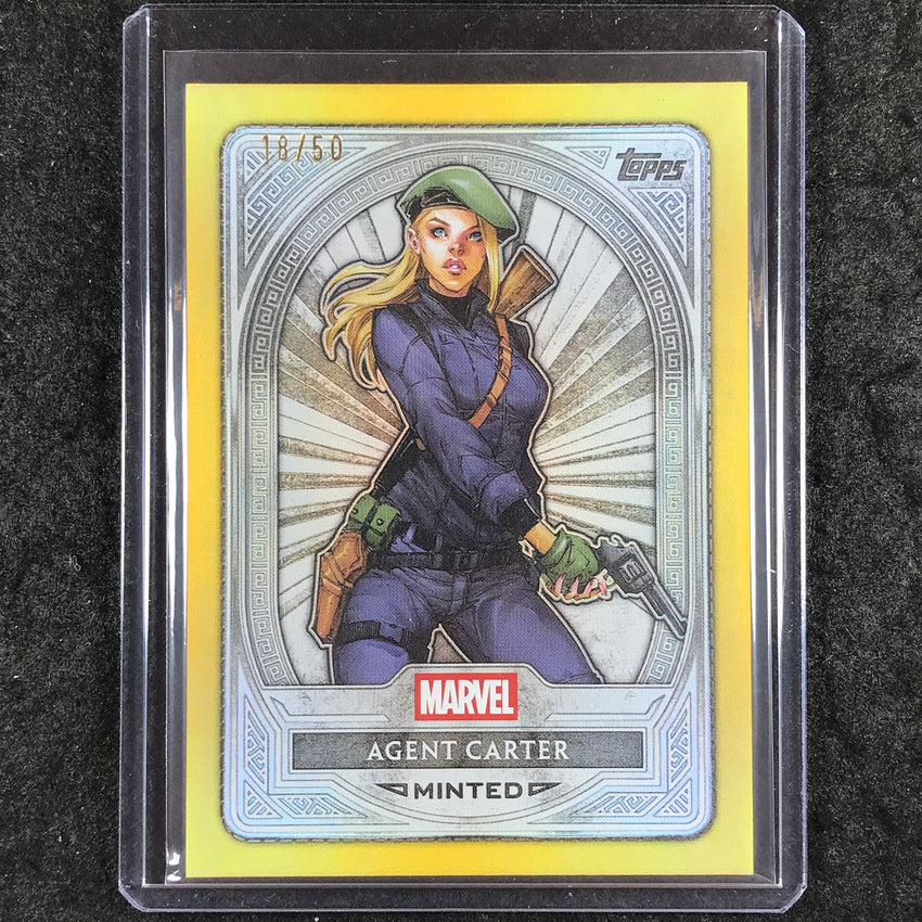 2025 Topps Marvel Mint AGENT CARTER Silver Gold Foil 18/50 #54
