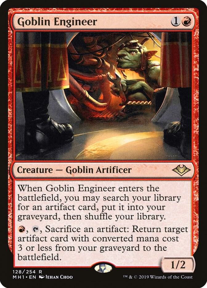 Goblin Engineer - 128/254 - Rare modern Horizons
