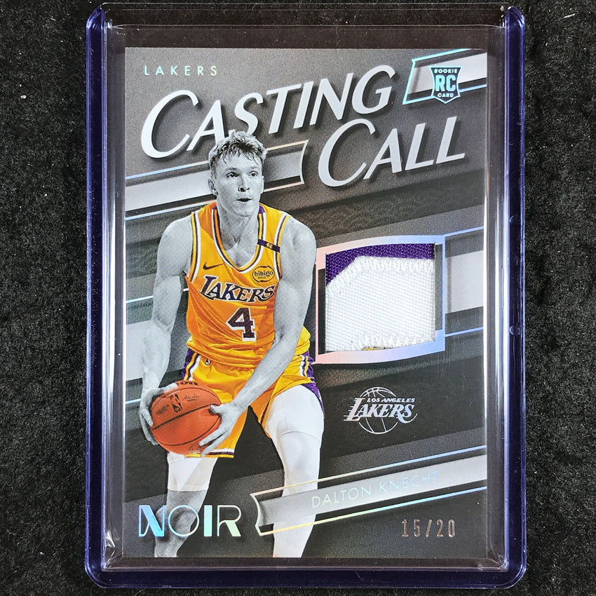 2024-25 Noir DALTON KNECHT Casting Call Rookie Patch Relic International 15/20