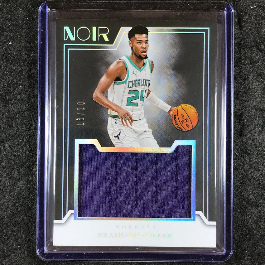 2024-25 Noir BRANDON MILLER Jumbo Materials Jersey Relic International 13/20