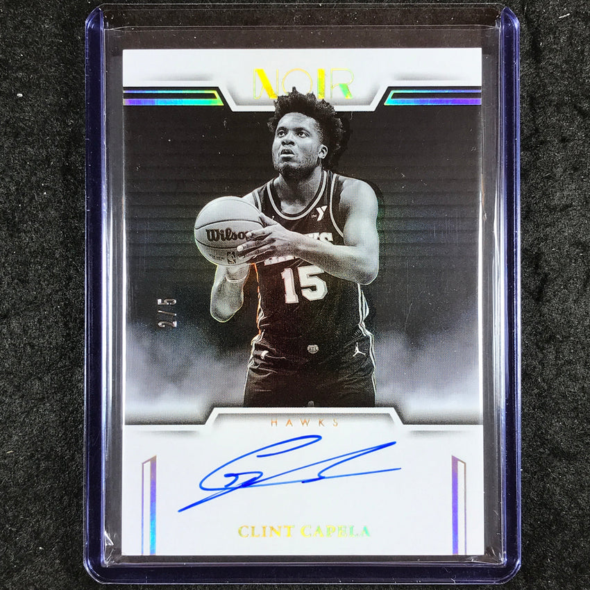 2024-25 Noir CLINT CAPELA Auto Noir Black and White International