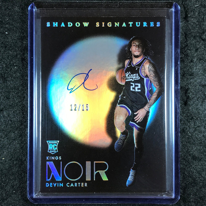 2024-25 Noir DEVIN CARTER Shadow Signatures Rookie Auto International 12/15