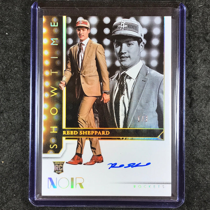 2024-25 Noir REED SHEPPARD Showtime Signatures Rookie Auto Gold 1/3
