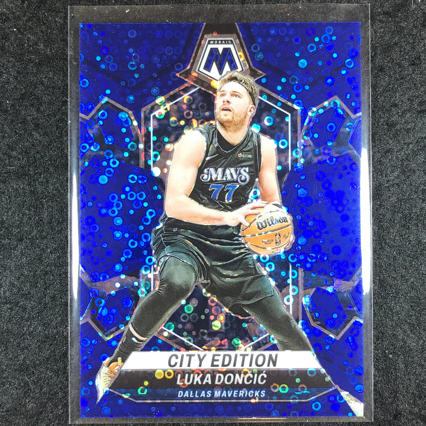 2023-24 Mosaic LUKA DONCIC City Edition Blue Fast Break 41/85 #285