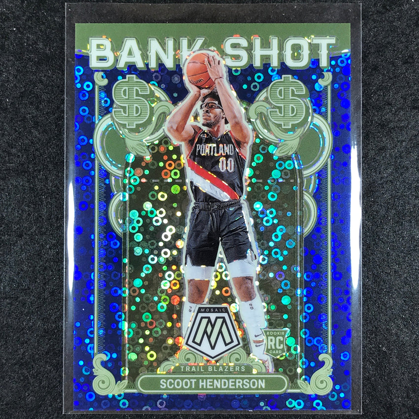 2023-24 Mosaic SCOOT HENDERSON Bank Shot Rookie Blue Fast Break 54/85 #18