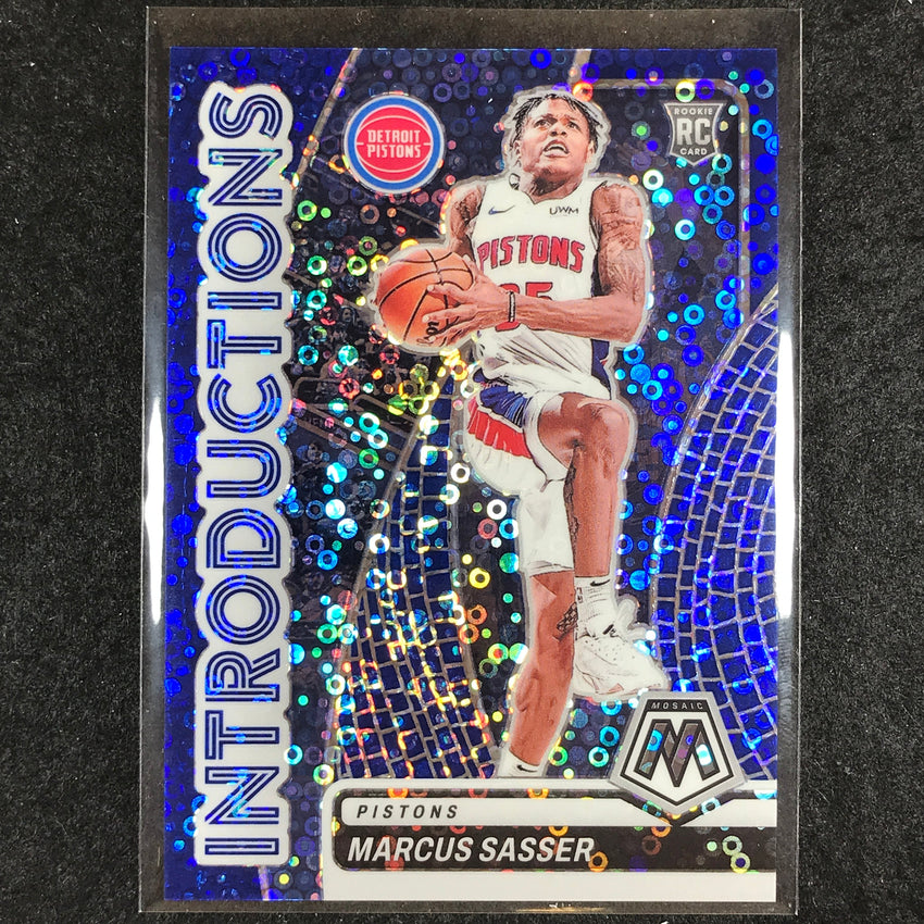 2023-24 Mosaic MARCUS SASSER Introductions Rookie Blue Fast Break 28/85 #4