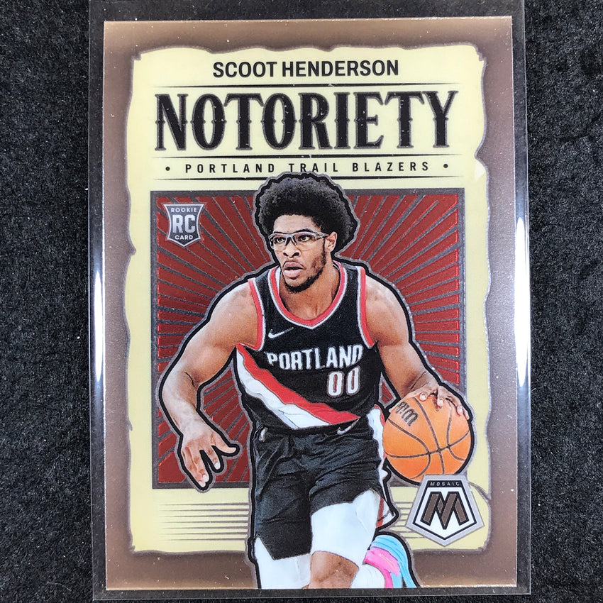 2023-24 Mosaic SCOOT HENDERSON Notoriety Rookie Base #4