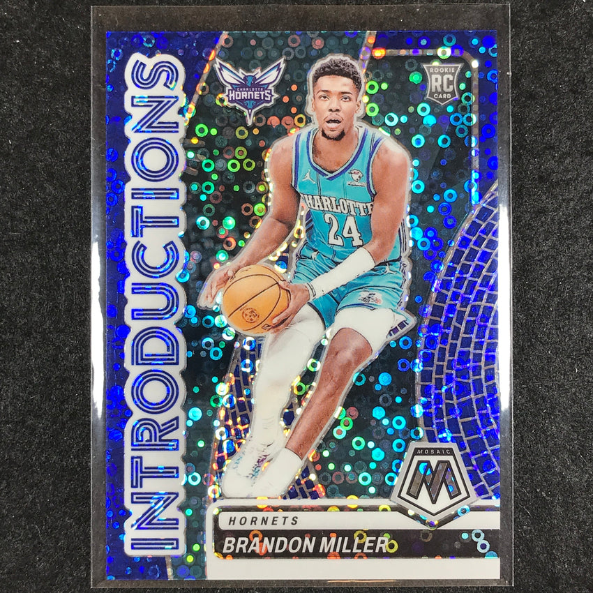 2023-24 Mosaic BRANDON MILLER Introductions Rookie Blue Fast Break 58/85 #13