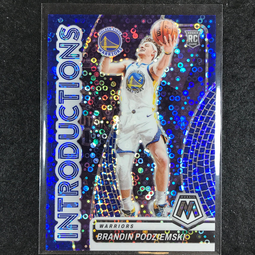 2023-24 Mosaic BRANDIN PODZIEMSKI Introductions Rookie Blue Fast Break 13/85 #16