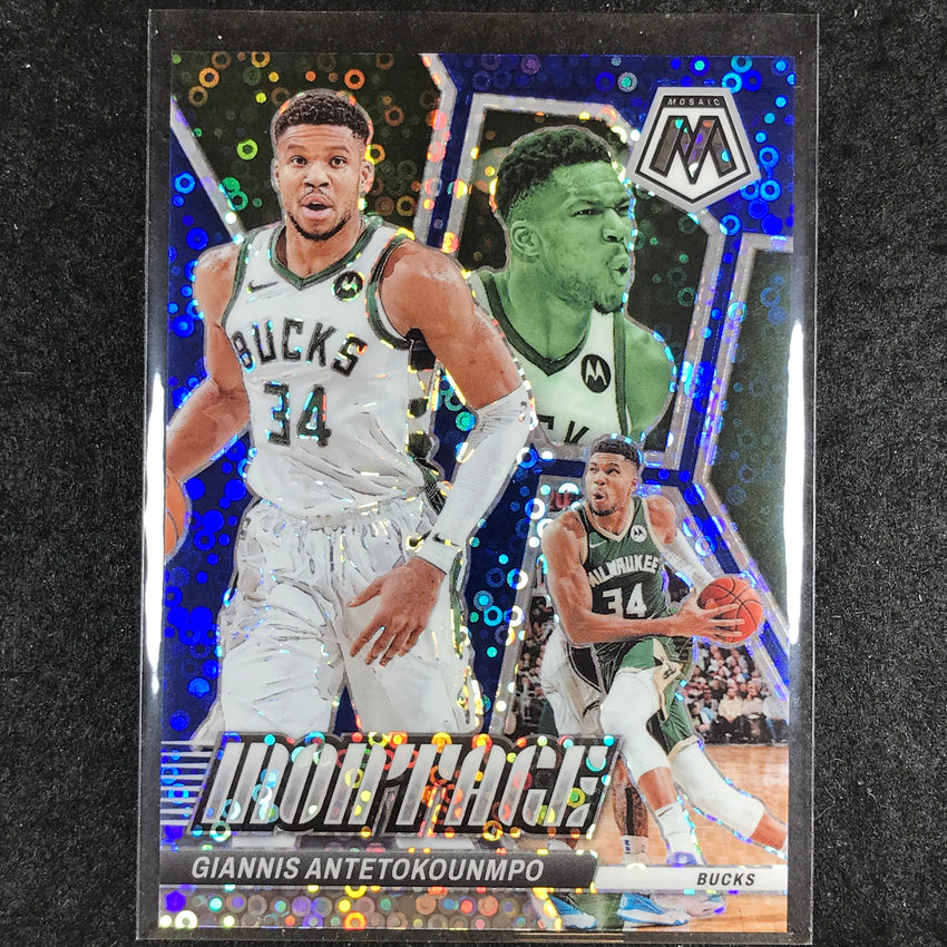 2023-24 Mosaic GIANNIS ANTETOKOUNMPO Montage Blue Fast Break 53/85 #15