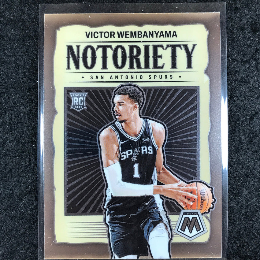2023-24 Mosaic VICTOR WEMBANYAMA Notoriety Rookie Base #5