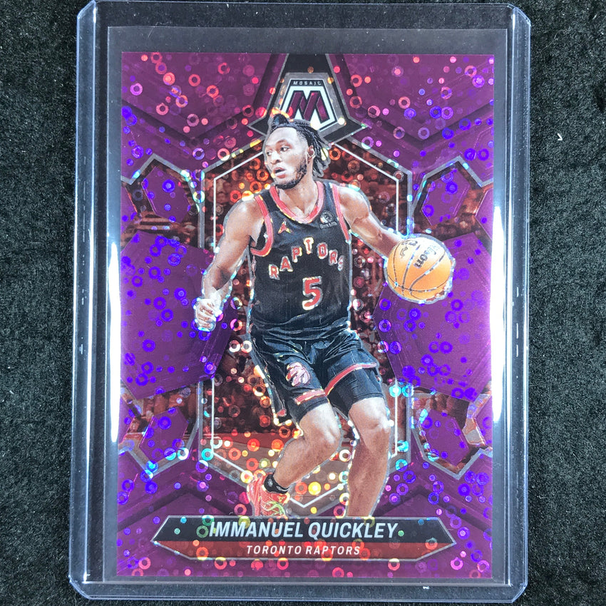 2023-24 Mosaic IMMANUEL QUICKLEY Base Purple Fast Break 15/50 #114