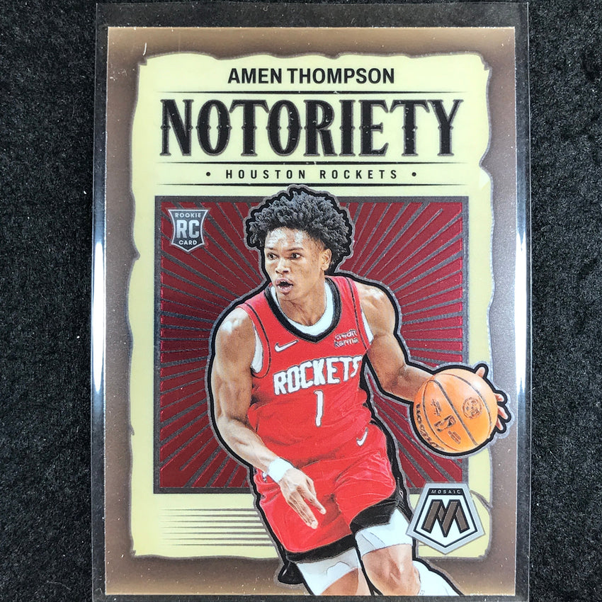 2023-24 Mosaic AMEN THOMPSON Notoriety Rookie Base #7