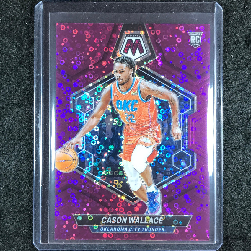2023-24 Mosaic CASON WALLACE Rookie Base Purple Fast Break 46/50 #218