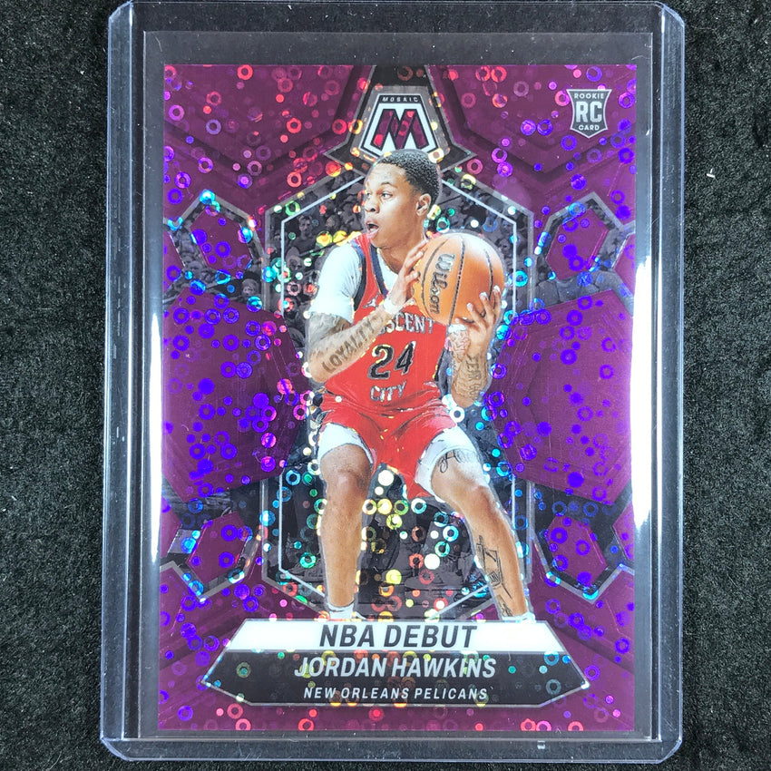 2023-24 Mosaic JORDAN HAWKINS Rookie NBA Debut Purple Fast Break 23/50 #253
