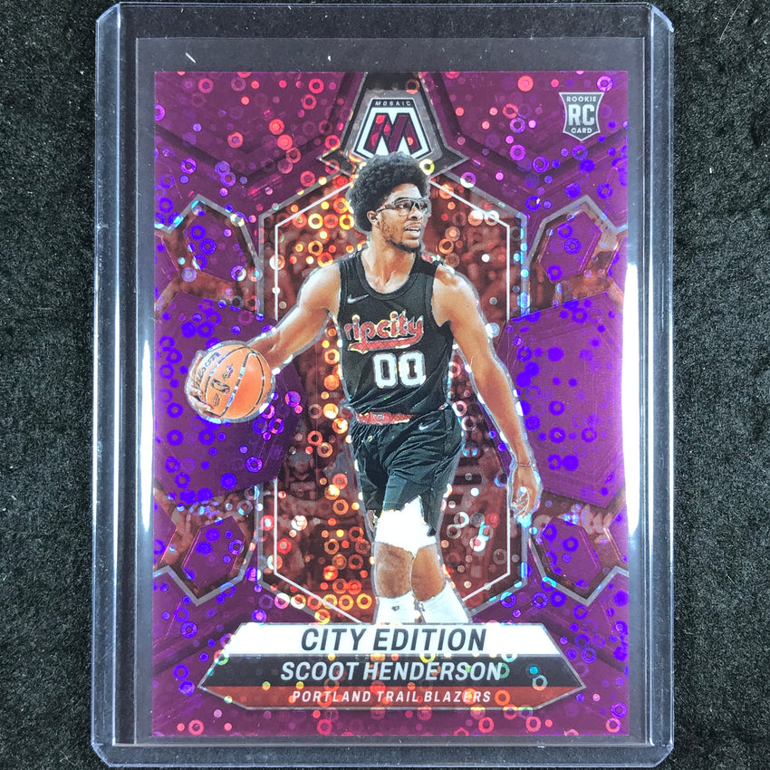 2023-24 Mosaic SCOOT HENDERSON Rookie City Edition Purple Fast Break 40/50 #275