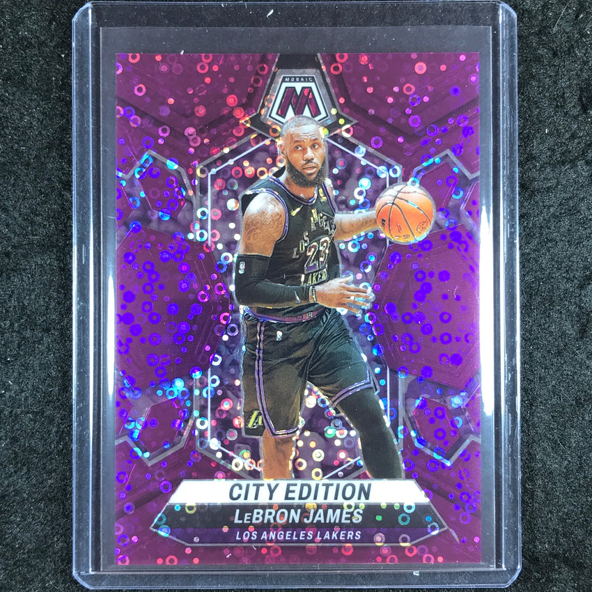 2023-24 Mosaic LEBRON JAMES City Edition Purple Fast Break 50/50 #278