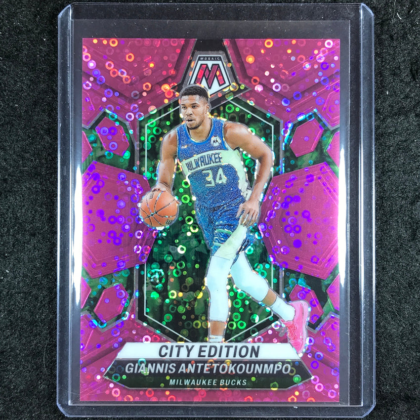 2023-24 Mosaic GIANNIS ANTETOKOUNMPO City Edition Pink Fast Break 18/20 #279