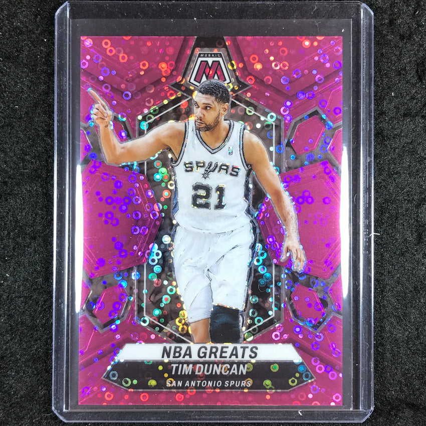 2023-24 Mosaic TIM DUNCAN NBA Greats Pink Fast Break 19/20 #291