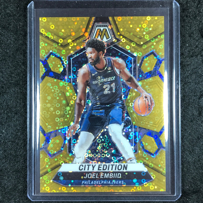 2023-24 Mosaic JOEL EMBIID City Edition Gold Fast Break 1/10 #283