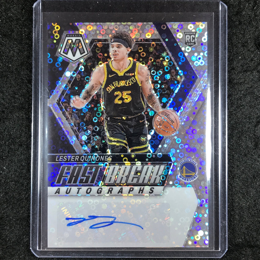 2023-24 Mosaic LESTER QUINONES Fast Break Rookie Autographs Base #LES