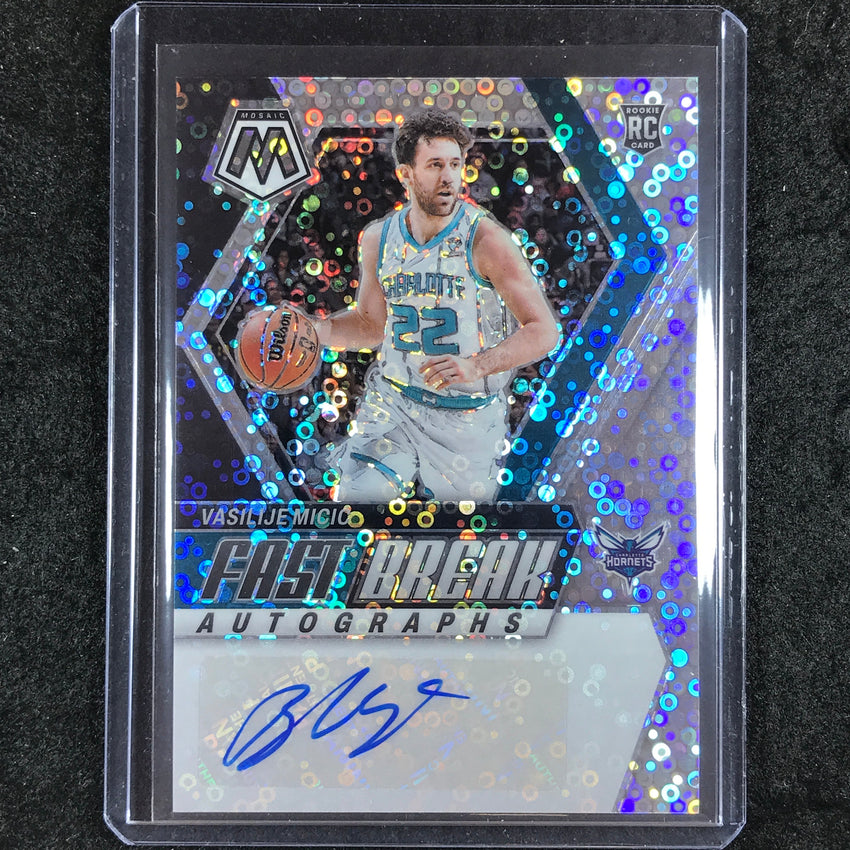 2023-24 Mosaic VASILIJE MICIC Fast Break Rookie Autographs Base #MIC