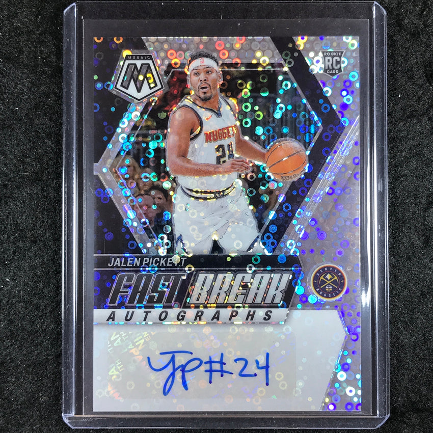 2023-24 Mosaic JALEN PICKETT Fast Break Rookie Autographs Base #PKT