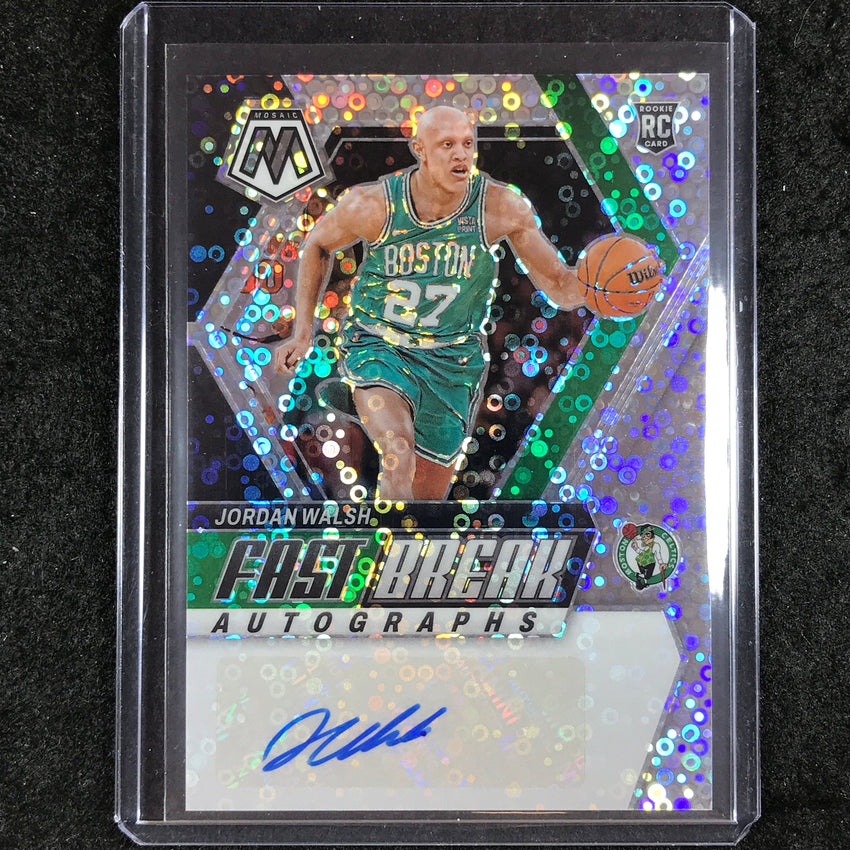 2023-24 Mosaic JORDAN WALSH Fast Break Rookie Autographs Base #WAH
