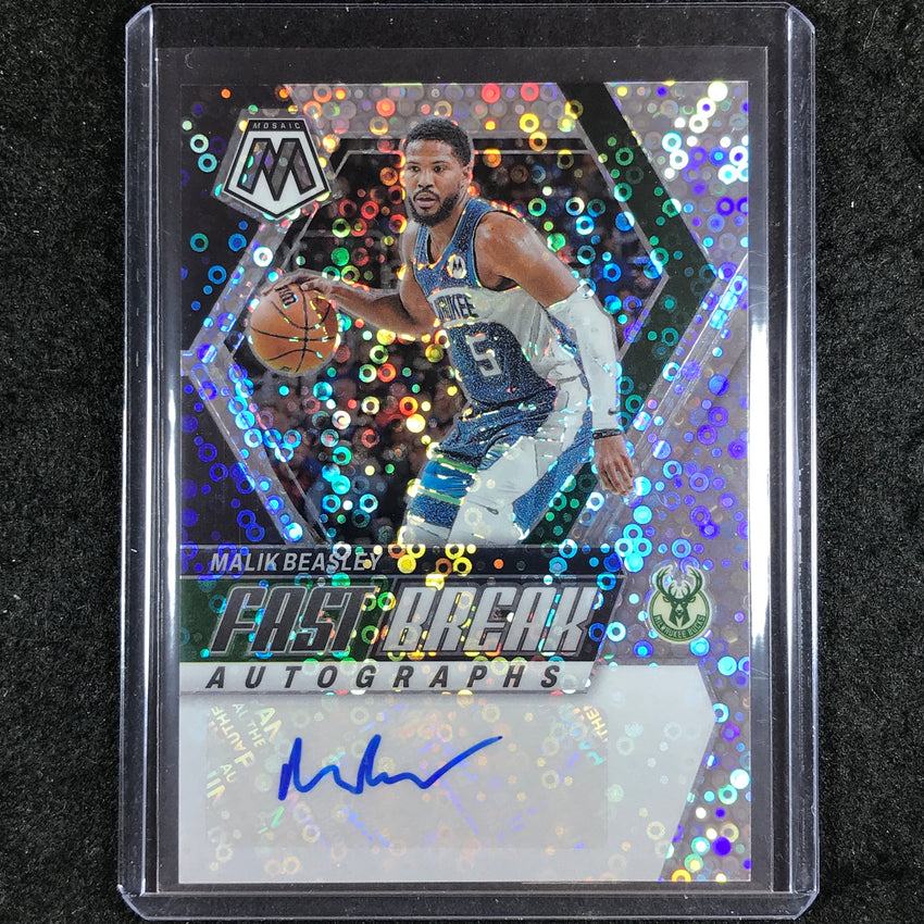 2023-24 Mosaic MALIK BEASLEY Fast Break Autographs Base #BEA